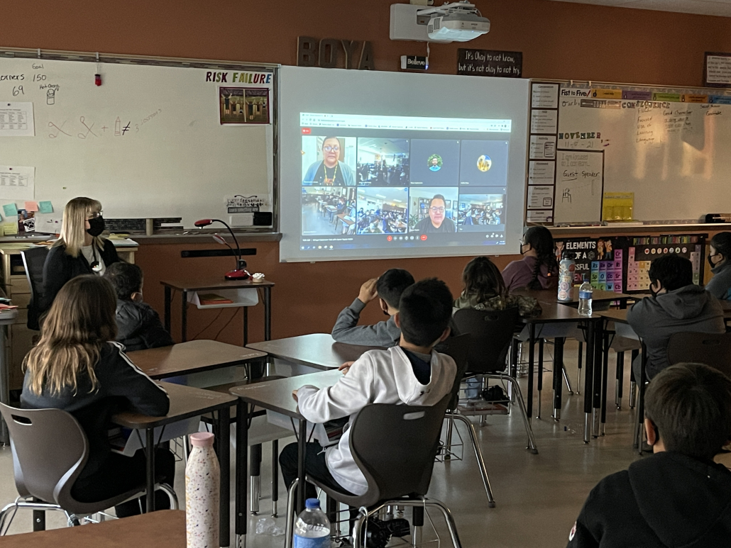 NASA Virtual Presentation at Washington Elementary Pendleton School