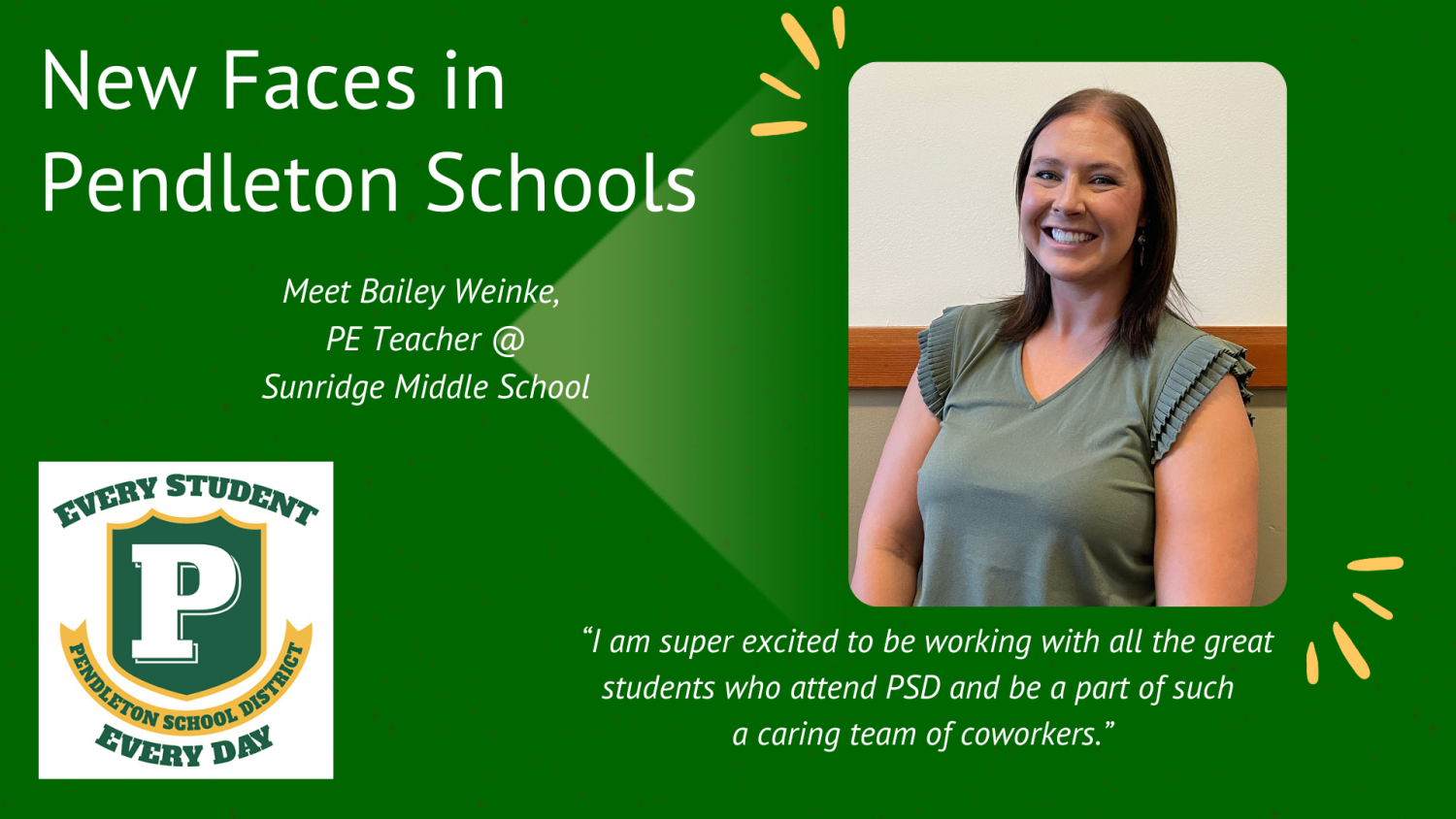 Welcome to PSD - Bailey Weinke - Pendleton School District