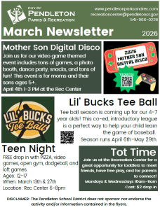 Parks & Rec March Newsletter