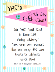 CBB Earth Day Flyer