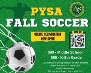 CBB PYSA Fall Soccer PYSA Fall Soccer