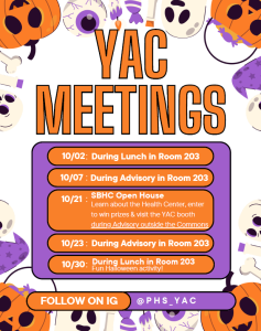CBB YAC October Schedule YAC October Schedule
